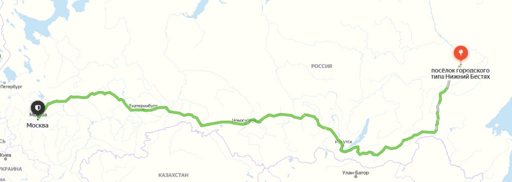 Доставка грузов в Нижний Бестях