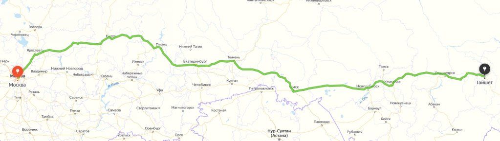 Доставка грузов в Тайшет
